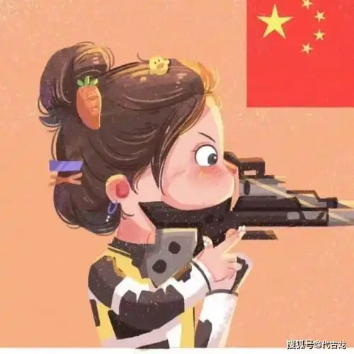  杨倩换上q版头像,指甲油胡萝卜小黄鸭抢镜,射击第一个双金王