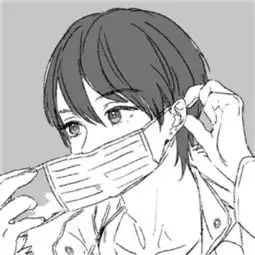 情侣黑白漫画头像口罩