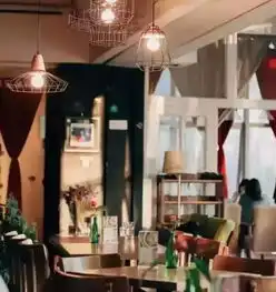 情侣头像文艺青年咖啡店