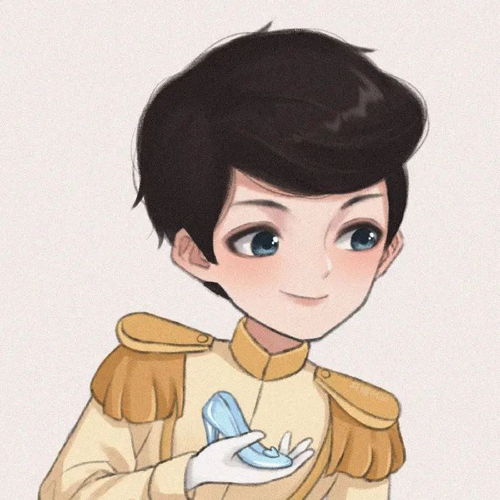 情头动漫情侣头像迪士尼公主王子系列