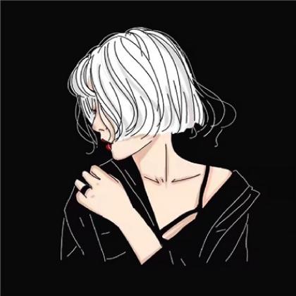 抱花情侣头像一男一女金