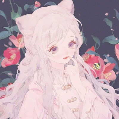  二兽古风唯美精致二次元女生多人单张头像