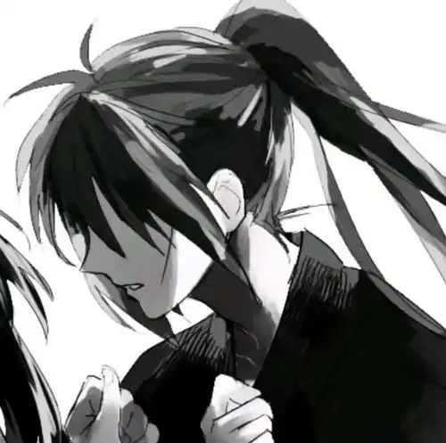 日漫情侣头像单人黑白爆