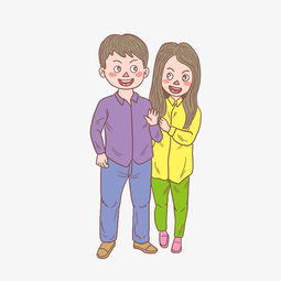  冬季冬日情侣卡通手绘图片素材其他格式下载动漫人物大全