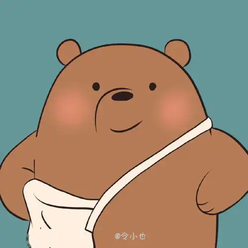 布布熊情侣头像灯泡