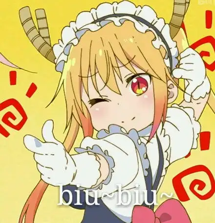 黄色卡通女孩微信头像