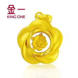 金一黄金时来运转3d硬金足金吊坠时尚精品挂坠女款情人节生日礼物 金一黄金时来运转3d硬金足金吊坠时尚精品挂坠女款情人节生日礼物