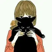  怀里抱着猫的动漫情侣头像微信头像图片大全