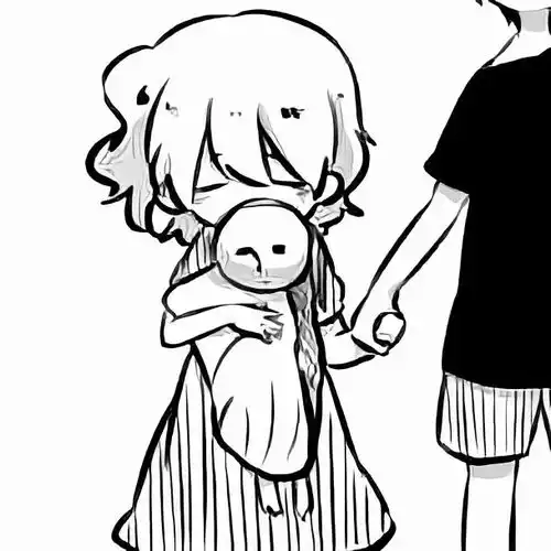  黑白动漫情侣头像集图牙