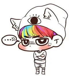  exo卡通萌图世勋有鹦鹉头