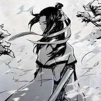  微信古风水墨头像男凄美图片水墨凄美男生头像