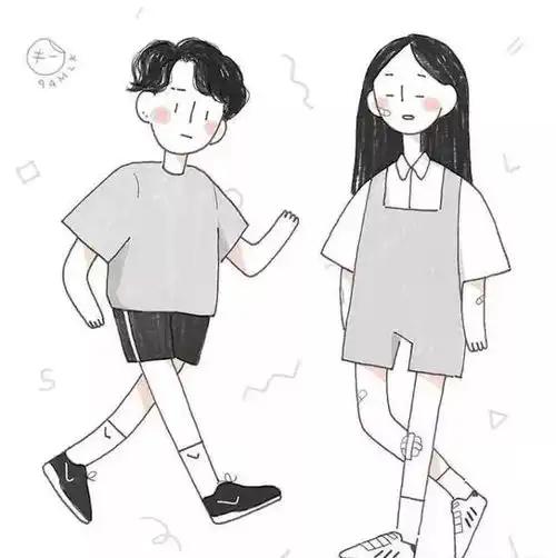 情侣头像图片一男一女可