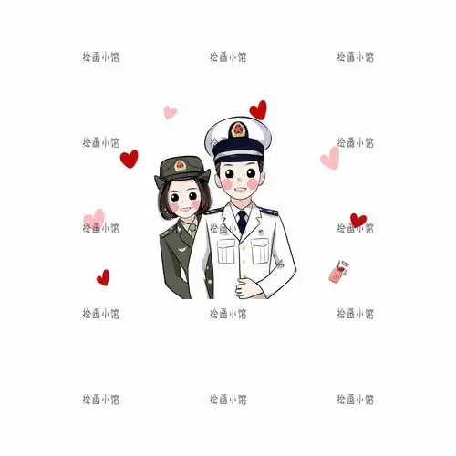  彩萌手绘真人漫画定制卡通q版照片转绘画情侣头像装饰礼物