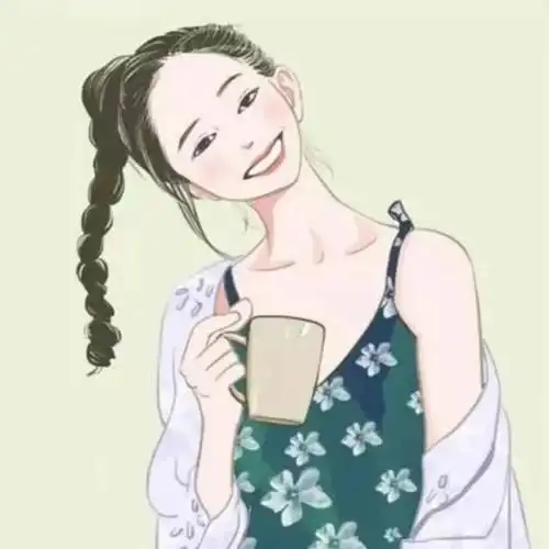 复古清冷感情侣头像卡通