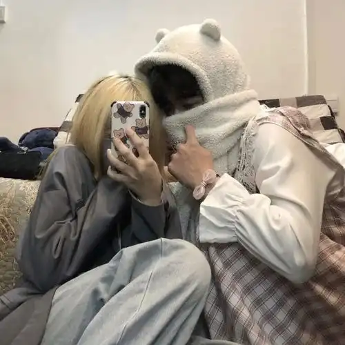 欧美个性网情侣头像酣睡