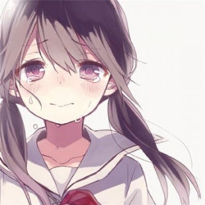 伤感动漫头像女生哭泣绝望心碎二次元qq头像