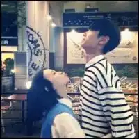  二次元情侣头像吧眼泪像条绿色的锈情侣头像大全
