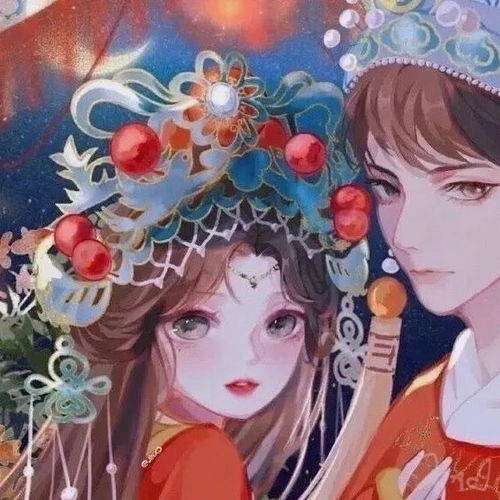  古风情侣头像
