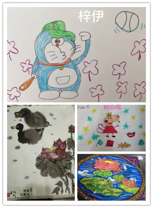  动漫绘画馆把蜡笔小新用雪埋起来