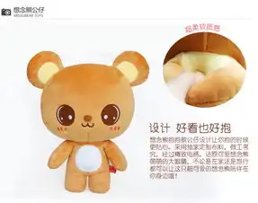  iloop正版创意情侣思念熊泰迪熊抱枕毛绒玩具公仔女生生日礼物33cm