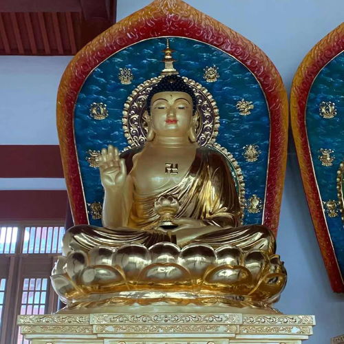  厂家定做佛像佛像大型寺庙供奉清远树脂玻璃钢佛像