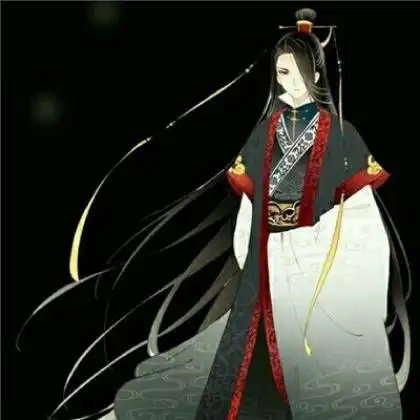 古风情侣黑头像唯美