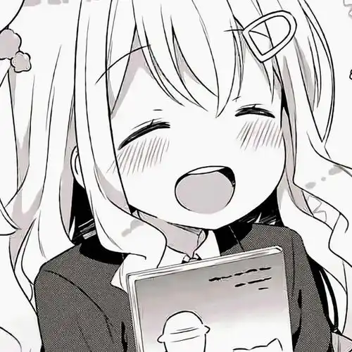  黑白漫画风女头