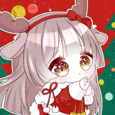  2019圣诞节卡通情侣头像一对圣诞节快乐