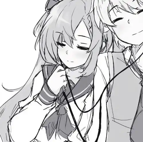  闺蜜头像黑白动漫情侣头像我也渴望有人懂,却习惯了冷暖自知