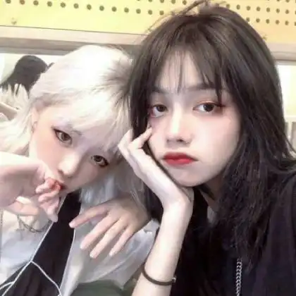  真人闺蜜头像一左一右,好姐妹你是我要宠的宝贝