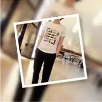  双影半身情侣头像画中画个性小情侣