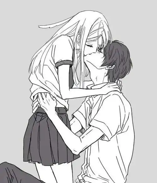 求类似黑白情侣动漫画风图以及情头  求类似黑白情侣动漫画风图以及情头