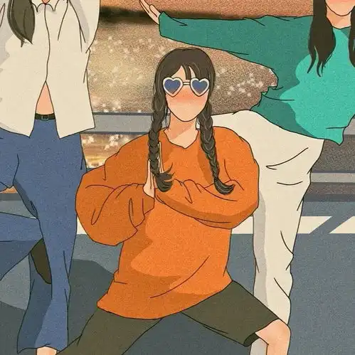  叮适合姐妹兄弟情侣的头像高清无水印请查收