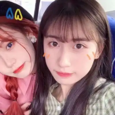  网红闺蜜头像两人真人姐妹头像两张一人一张