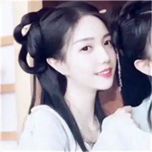  古风姐妹头像真人两张一对也有一个人一张的