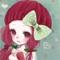  可爱日系动漫手绘插画女生个性头像