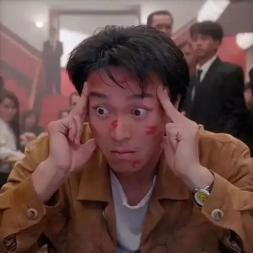 周星驰头像情侣背景