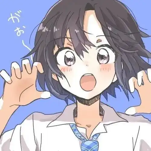 黑白无牙仔情侣头像烘焙