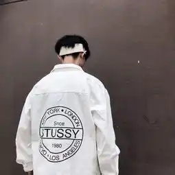  stussy斯图西加厚保暖外套棉衣短款男女情侣加厚外套