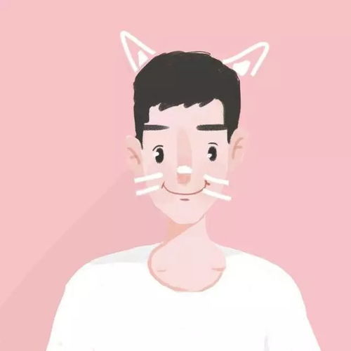  简约插画情侣头像,甜蜜暴击