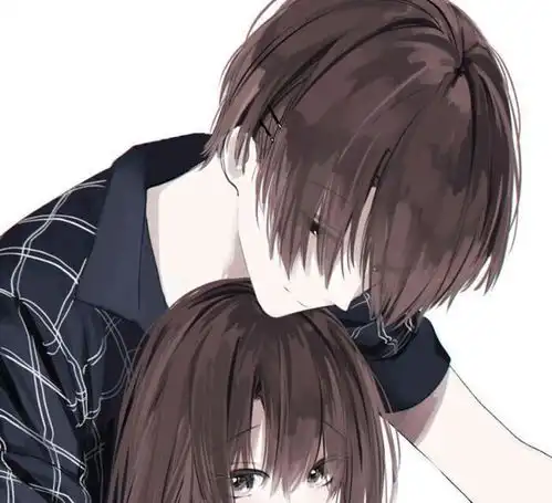 摸头杀情侣头像一对妹妹