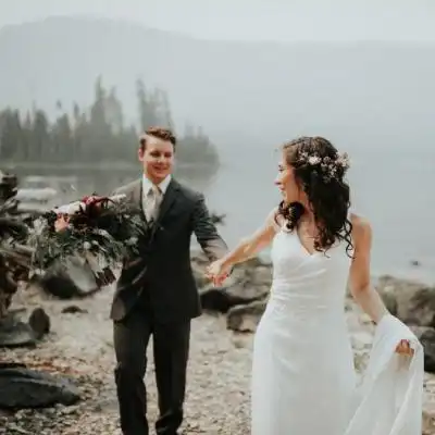  婚纱情侣头像甜蜜幸福的婚纱照图片