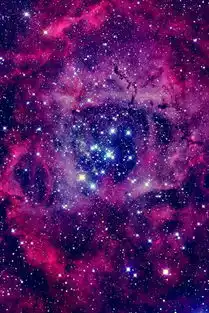  紫色星空时光宝石素材
