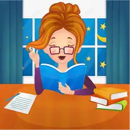  矢量女人戴眼镜看书素材图片免费下载高清图片pngpsd千库网图片编号7172614