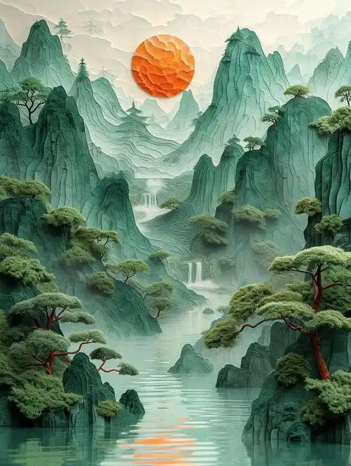 旺事业的山水画头像,好运微信头像,旺运又旺财的微信头像 旺事业的山水画头像,好运微信头像,旺运又旺财的微信头像