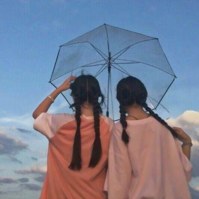  闺蜜头像背影一对两张唯美闺蜜头像两人可爱背影