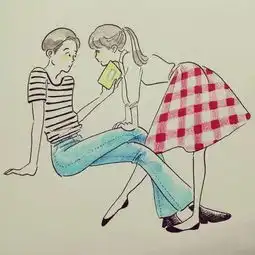 找情侣头像的另一张插画