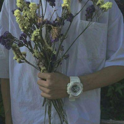 手捧玫瑰花的美女情侣头