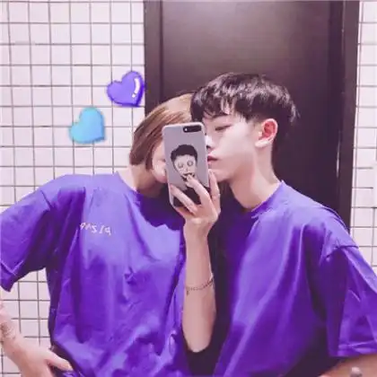  小清新情侣头像,孤独久了遇到幸福的人