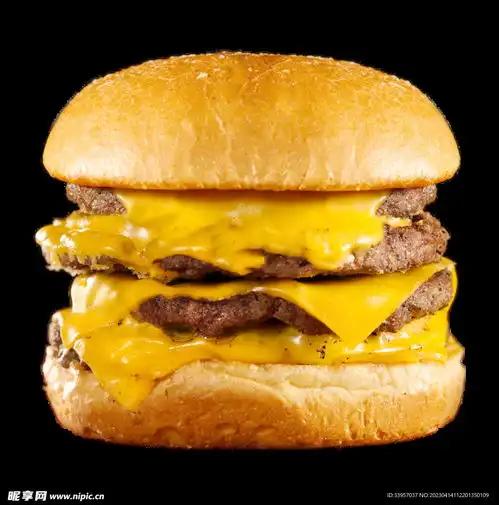  双层芝士牛肉堡设计图psd分层素材psd分层素材
